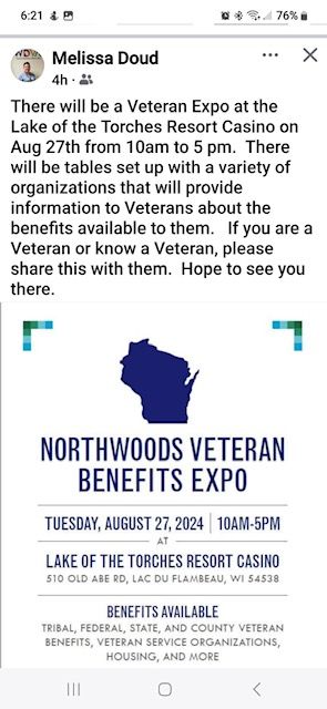 Northwoods Veteran Benefits Expo